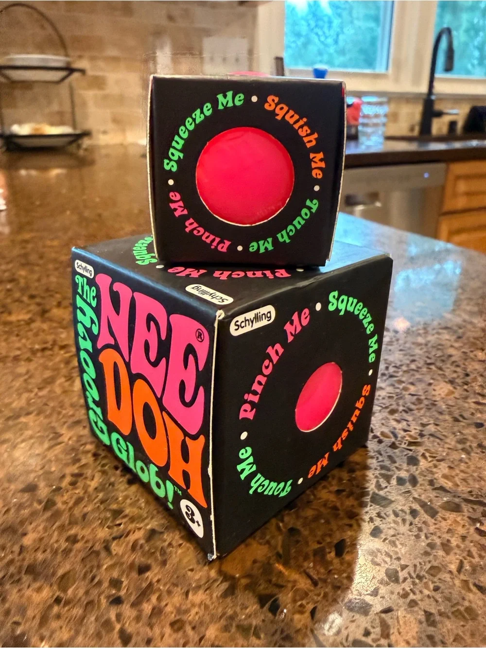 2 pc- Schylling NEEDOH PINK bundle! Groovy Glob and Teenie Groovy Glob Set